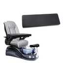 NOVAL Commercial Grade Spa Chair Wrist Rest - Diamond Quilted Leather Arm Hand Support for Nail Salon Pedicure Chair, Universal Fit: 28"x9"