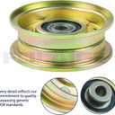 2 Pack 756-04224 Flat Idler Pulley Replaces Cub Cadet 756-04224 Pulley, MTD 756-0981A, 756-0981A Flat Idler Pulley, 756 0981A Toro 112-3687 for Cub Cadet lt1050 Idler Pulley, lt1042, ltx 1045