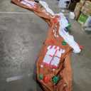 10FT Christmas Inflatables Gingerbread House Archway Outdoor Decorations, Giant Christmas Arch Blow Up Yard Decorations with LED Lights Built-in