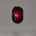 TECKNET Wireless Mouse, 2.4G USB Computer Mouse with 6-Level Adjustable 4800 DPI, 30 Months Battery, Ergonomic Grips, 6 Buttons Portable for PC, Chromebook, Mac (Red)