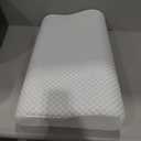 Memory Foam Pillows Neck Pillow for Pain Relief, Ergonomic Cervical Pillow Neck Shoulder Support Bed Pillow for Side Back Stomach Sleeper, Orthopedic Contour Pillow for Sleeping(Blue&White)