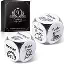 Aursy Valentines Day Gifts for Him Her Kids, 2PCS Food Dice, Gifts for Men Women Men Kids Adults, Birthday Gifts for Him Mens Gifts, Couple Wedding Easter Valentines Father Day