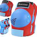 BOSONER Kids/Youth Knee Pad Elbow Pads for Roller Skates Cycling BMX Bike Skateboard Inline Rollerblading, Skating Skatings Scooter Riding Sports, Medium