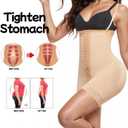 QFE Shapewear for Women Tummy Control Adjustable Detachable Strap Body Shaper Butt Lifter Bodysuit Waist Shaping Hip (Beige, XL)