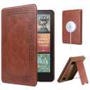 CoBak Lightweight Stand Case for 7" Kindle Paperwhite 12th Gen 2024 and Kindle Colorsoft with Right Hand Strap - Compatible with iPhone MagSafe, for Samsung/Belkin/Anker Wireless Charging Pads