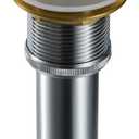 Purelux Bathroom Pop up Sink Drain Without Overflow, for Lavatory Vessel Sink Chrome Finish