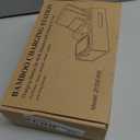 Bamboo Charging Station for Multiple Devices, Desk Charging Organizer with Drawer & Tray, Wood Docking Station for Multi Devices, Cell Phone, Tablet (Included 6 Cables, 5 Port USB Charger)