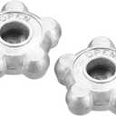 PATIKIL 64mm Diameter Hand Wheel, 2 Pack Aluminum Alloy Control Switch Replacement Handle for Gas Cylinder, Silver Tone