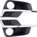 ApplianPar Front Left and Right Side Fog Light Cover Trim for Subaru Impreza 2015-2016
