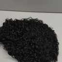 PREMPO Afro Wig V Part Kinky Curly Wigs for Black Women, 180% Density Wear and Go Glueless Wig with Unique Bouncy Curls in the End, Synthetic No Leave out Clip in (Black, 20 Inch)
