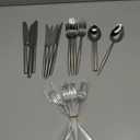 KINGSTONE Silverware Set, Flatware Set Cutlery Set Premium 18/10 Stainless Steel, Tableware Include Forks Knives Spoons for Home Kitchen Restaurant Wedding, Dishwasher Safe Incomplete