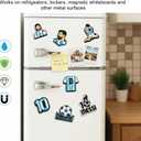 16PCS Fridge Magnets Refrigerator Sport Start 10 World Cup Decorations Merchandise 2026 Soccer Magnets Whiteboard Magnetic for Long Lasting Use for Locker and All Types of Magnetic Surfaces