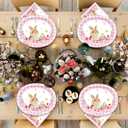 40Pcs Easter Paper Plates and Napkins Set Oval Bunny Disposable Plates & Napkins Serves 20, Heavy-Duty Party Tableware for Easter Brunch, Spring Picnic, Baby Shower