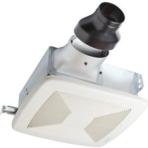 Broan-NuTone LP80 ENERGY STAR Certified LoProfile 4" Bath Ventilation Fan, 1.0 Sones, 80 CFM White Exhaust Fan