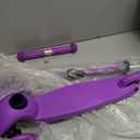 Purple Mini 3 Wheel Scooter for Kids Lean-to-Steer with LED Light-Up Wheels, Adjustable Handlebar, Wide Anti-Slip Deck, Smooth PU Wheels, Rear Foot Brake Toddler Scooter for Ages 2+, Compact