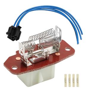 HVAC Blower Motor Resistor with Connector Wire Harness Compatible with Ford E-150 E-250 E-350 E-450 E-550 F-250 F-350 F-450 F-550 Econoline Replace #: 4C2Z19A706AA, F6UZ19A706AA