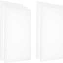 PATIKIL Paint Canvases Panel for Painting, 5 Pack 16x24 Inch Rectangle Wood Frame Stretched Blank Art Board Panels for Acrylic, Oil, Tempera Painting, White