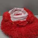 Thyle Christmas Cat Tunnel Bed 3ft x 3ft x 9.8in Under Christmas Tree for Indoor Cats Xmas Pet Donut Tunnel with Washable Cushion Foldable Round Pet Toy for Small Animals Kitten(Burgundy)