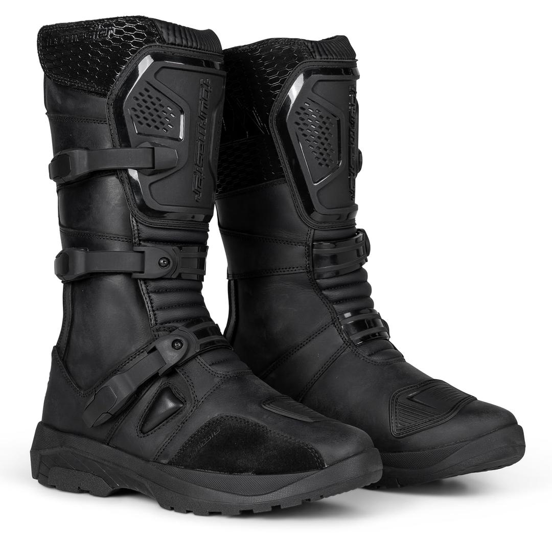 Tourmaster Highlander Adventure Motorcycle Boots (Black), Size 11