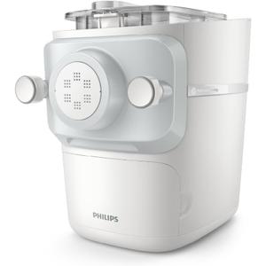 Philips 7000 Series Pasta Maker - ProExtrude Technology, Versatile Mixing Ability, 8 Shaping Discs, Perfect Dough, Easy Clean, Up to 8 Portions, White (HR2660/03)