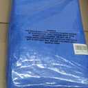 CARTMAN Finished Size 8x10 Feet Blue Poly Tarp 5 Mil Thick, Multipurpose Protective Cover for Camping, Tent, Boat, RV, Car
