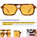 VANLINKER Retro 70s Square Aviator Sunglasses for Women Men Vintage Trendy Rectangle Sun Glasses VL9816