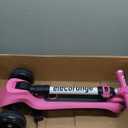 Elecorange T200/T500 Balance Electric Scooter for Kids Age 4-9, 2 Types Front Wheels, Electric Horn, Full Body Lights Up, Wide Deck, 5Mph Safe Speed, 70 Min Riding, Foldable Kick Scooter Boys & Girl (T200-Entry level)