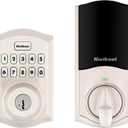 Kwikset HomeConnect 620 Z-Wave Long Range Enabled Keypad Smart Lock Convenient Keyless Entry, Customizable User Codes, Ring Alarm Compatible, Hub Required, Sold Separately Satin Nickel Traditional