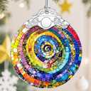 Christmas Ornaments, Christmas Decorations for Tree, Keepsake Ornaments, Holiday Ornament, Holiday & Xmas Gifts, Gifts for Art Lovers & Color Lovers - Rainbow Spiral-Theme