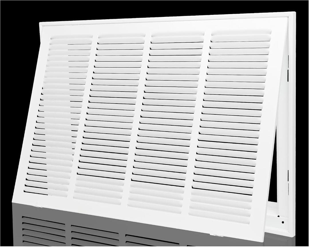 Return Air Filter Grille 20x14,Air Return Vent Cover Grill for 20"W x 14"H Duct Opening,Steel HVAC Vent Covers for Wall and Ceiling,Holds 1" Thick AC Filter