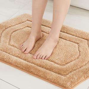 COSY HOMEER Extra Thick Bath Rugs for Bathroom - Anti-Slip Bath Linen Sets Mats Soft Plush 100% Strong Polyester Living Room Bedroom Water Absorbent(Beige,17x27 - Inches) COSY HOMEER Extra Thick Bath Rugs for Bathroom - Anti-Slip Bath Linen Sets Mats Soft Plush 100% Strong Polyester Living Room Bedroom Water Absorbent(Beige,17x27 - Inches)