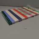 Kate Spade New York Clipboard Folio with Low Profile Clip, Professional Padfolio Includes Lined Notepad, Pen Loop, and Pocket, Adventure Stripe (237048)