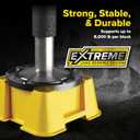 Camco Fasten RV Leveling High-Gain Base - Nesting Design for RV Storage - Convenient Carry Handle - Compatible w/Square RV Leveling Blocks and RV Jacks - Supports Up to 8,000lbs, 2-Pk (44539)