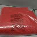 Eanpet Chenille Bath Mat Microfiber Floor Mat Baby Bath Mat for Kids Washable Bathroom Dry Fast Water Absorbent Shower Mat Area Rugs (19.2" x 31.1" and 15.3" x 23.2", Red)