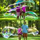 BUBBLETHING 5: Original Giant Bubble Wand & Book - Blows Bubbles to 20-Feet-Long - This is the Book that Built the Giant Bubble Sport - Big Easy Safe Outdoor Family Fun