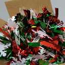 50 Ft Christmas Tinsel Garland Christmas Decorations with Snowman Candy Cane Red Metallic Christmas Garlands for Tree Decor Indoor Outdoor Christmas Party Decorations Home Mantle Fireplace