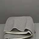 Boho Area Rug 5' x 7' - Machine Washable, Low Pile, Farmhouse, Modern Geometric, Stain Resistant for Living Room, Bedroom, Dining Room - Blue