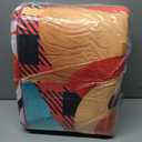 Rugcomf Christmas 6x9 Area Rugs – Red Xmas Tree Living Room Rug, Machine Washable Non-Slip Low Pile Holiday Carpet for Bedroom, Office, Dining Room, Farmhouse, Playroom