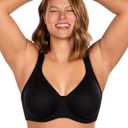 HSIA Bras for Women Minimizer Full Coverage, Plus Size T Shirt Unlined Underwire Smooth Bra, Seamless Cups Joan Ultimate Soft Black (Black)