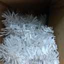 3ft Small Christmas TreeMini Artificial Christmas Tree with Battery Operated Lights for Office,Desk,Indoor, Outdoor, Holiday Xmas Party Decoration, Easy Setup -White-3FT (10in)