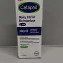 Cetaphil Night Moisturizer for Face, Hydrating Facial Moisturizer with Hyaluronic Acid, For All Skin Types, Lightweight and Non-Comedogenic, Dermatologist Recommended for Sensitive Skin, 3oz (3 Fl Oz (Pack of 1))