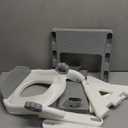 2 In 1 Potty Training Toilet Seat & Toddler Step Stool, Bottom Triangle Stability Toddler Toilet Seat, Adjustable Step & Seat Height Potty Seats (Grey)