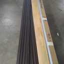 Art3d Slat Wood Wall Paneling for Interior and Ceiling Decoration - Pack of 4pcs + 1pc End-Trim, Size 108 x 5.7in.- Smoked Oak