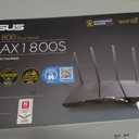 ASUS RT-AX1800S Dual Band WiFi 6 Extendable Router, Subscription-Free Network Security, Parental Control, Built-in VPN, AiMesh Compatible, Gaming & Streaming, Smart Home