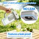 DA97-21261E Water Pitcher Compatible with Samsung RF29A9671SR, RF29A9071SR, RF23A9671SR, etc. Series Refrigerator Water Pitcher Assembly, No Leak, Includes 2 Extra Sealing Rings 