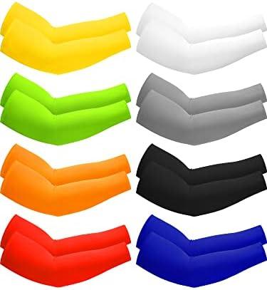 7 Pairs Arm Sleeves UV Sun Protection for Men Women Cooling Tattoo Cover Up Sleeves
