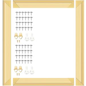 DIY Canvas Stretcher Bars 20x24 Inch Canvas Frame, Sturdy Stretcher Frames for Oil Paintings, Prints, Paint by Numbers & Posters(Need Extra Size to wrap Around The Frame)