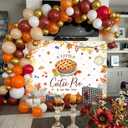 Fall Cutie Pie Baby Shower Backdrop 8x6FT A Little Cutie Pie is On The Way Party Banner Background Maple Leaves Baking Pie Themed Baby Shower Decorations Supplies