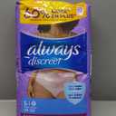 Always Discreet, Incontinence & Postpartum Underwear for Women, Maximum, Large, 28 Count