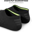 No Show Socks Women, 8 Pairs Low Cut Ankle Non Slip Casual Invisible Liner Athletic Running Socks (White+black)